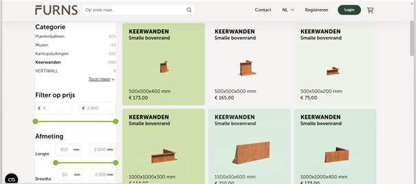 Informatieve nieuwe website voor Furns
